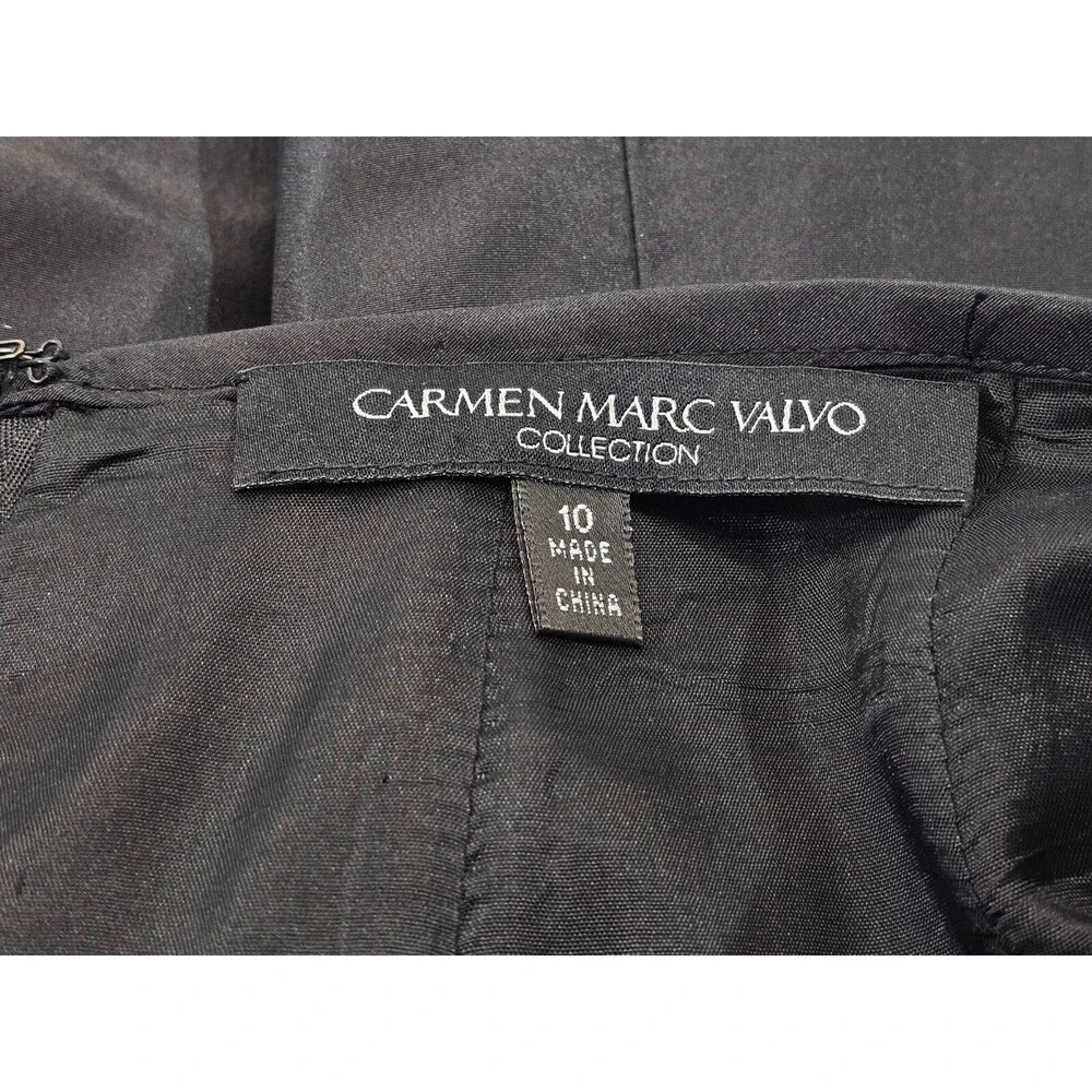 Carmen Marc Valvo 10 100% Silk Mermaid Maxi Skirt Formal‎ Evening Gown EUC
